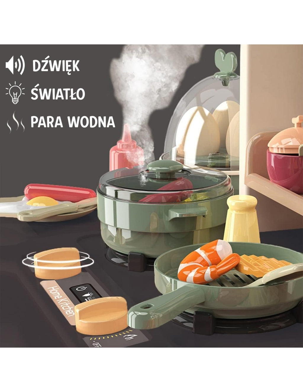 Interaktywna Kuchnia z Parą Kran z Obiegiem Wody Efekty 88 elementów