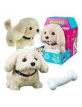 Piesek Interaktywny Pluszak z Kością Bichon Golden Retriever