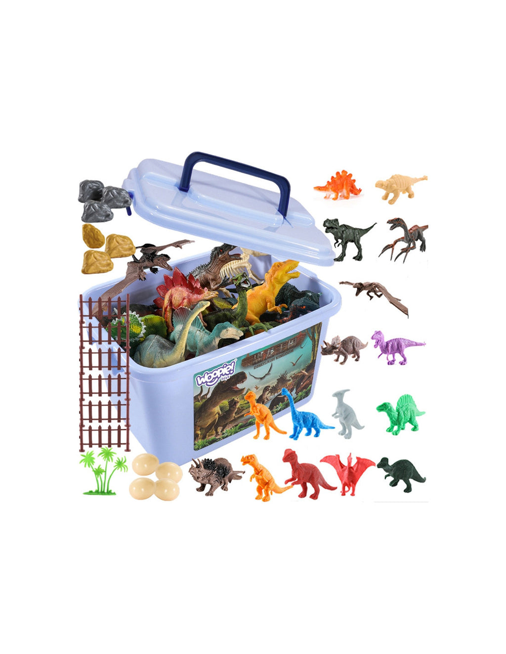 Zestaw Figurki Dinozaury 40 szt. w walizce